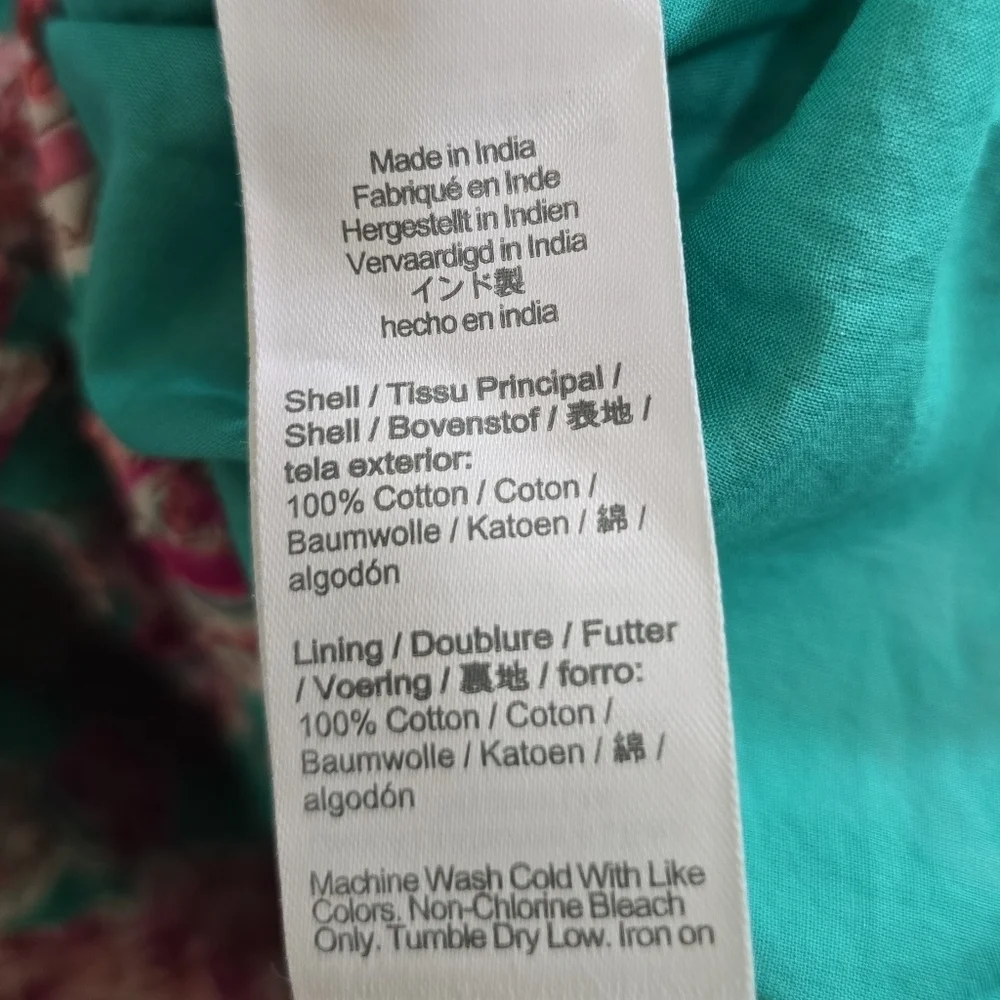 J. Crew Green Floral Swiss Dot Ruffle Tiered Midi Dress Cotton 00 - Picture 10 of 10